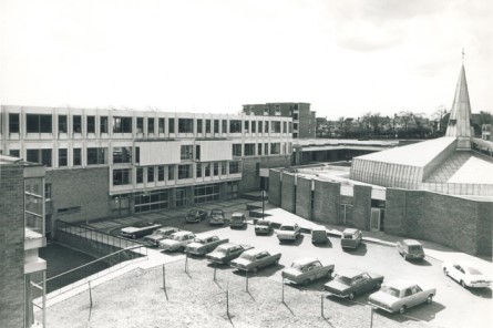 Front entrance of Leeds Trinity in the 1960s.