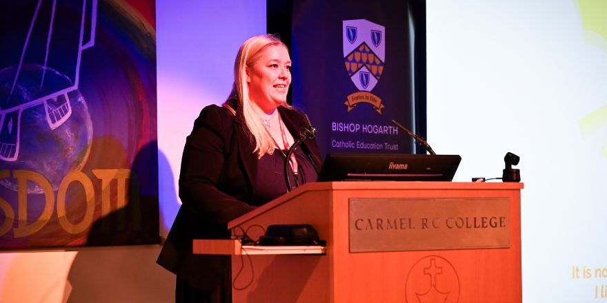 Director of Catholic Mission promotes Catholic Social Teaching at Education event