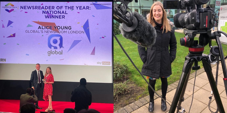 Leeds Trinity University alumni named National Newsreader of the Year at prestigious Awards