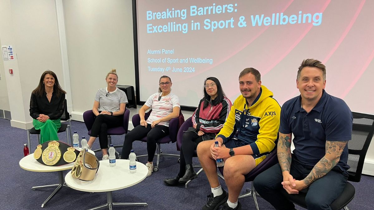 Sports professionals inspire college pupils at University’s ‘Breaking Barriers’ day