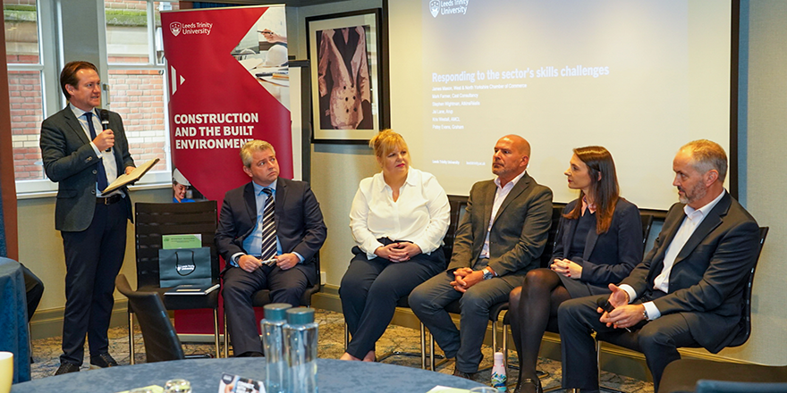 Leeds Trinity University brings together construction experts to share skills and innovation ideas ahead of new course provision