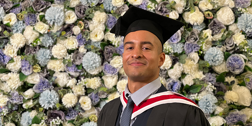 From law to academia and music: James stays on at Leeds Trinity to pursue a PhD in Psychology