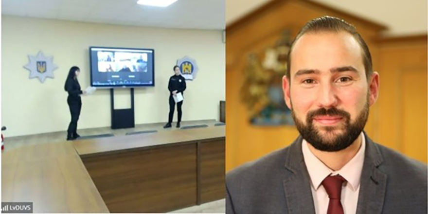 Leeds Trinity University helping Ukrainian police cadets gain knowledge of Western language and culture