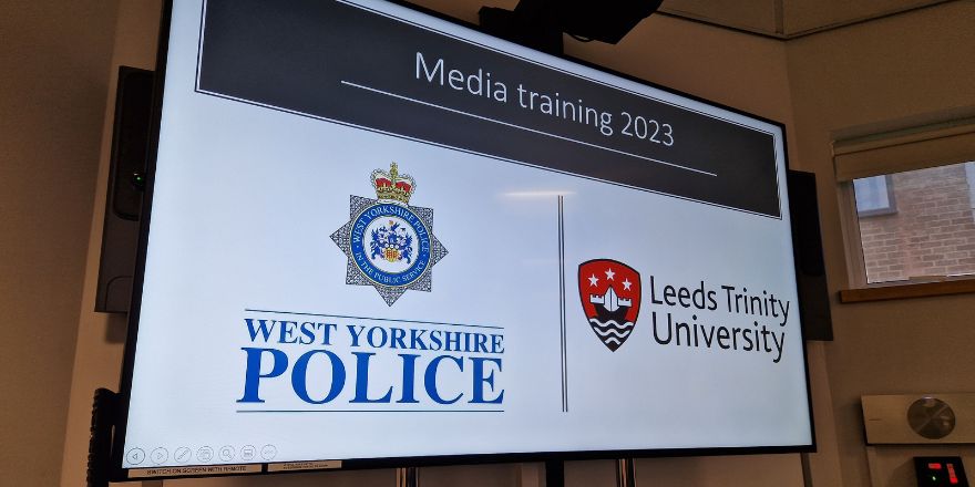 Journalism students benefit from Leeds Trinity’s link with West Yorkshire Police