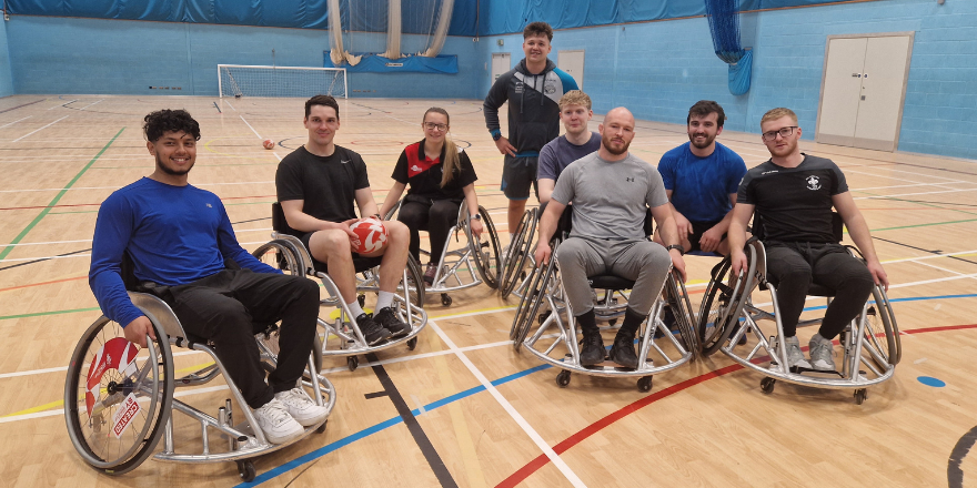Rugby League wheelchair World Cup winner delivers inclusivity session to students