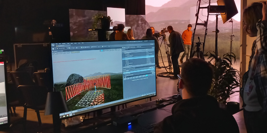 Film, Television and Media students visit XPLOR Centre for Virtual Production